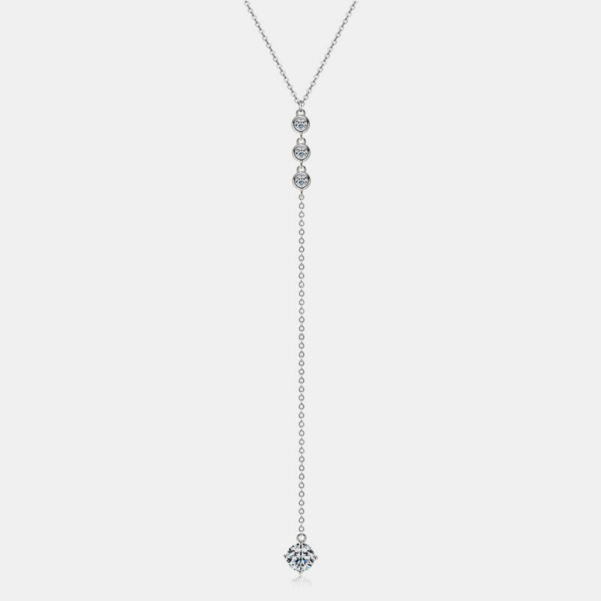 1.3 Carat Moissanite Drop Necklace – Elegant Brilliance | MerchLuxx - MerchLuxx