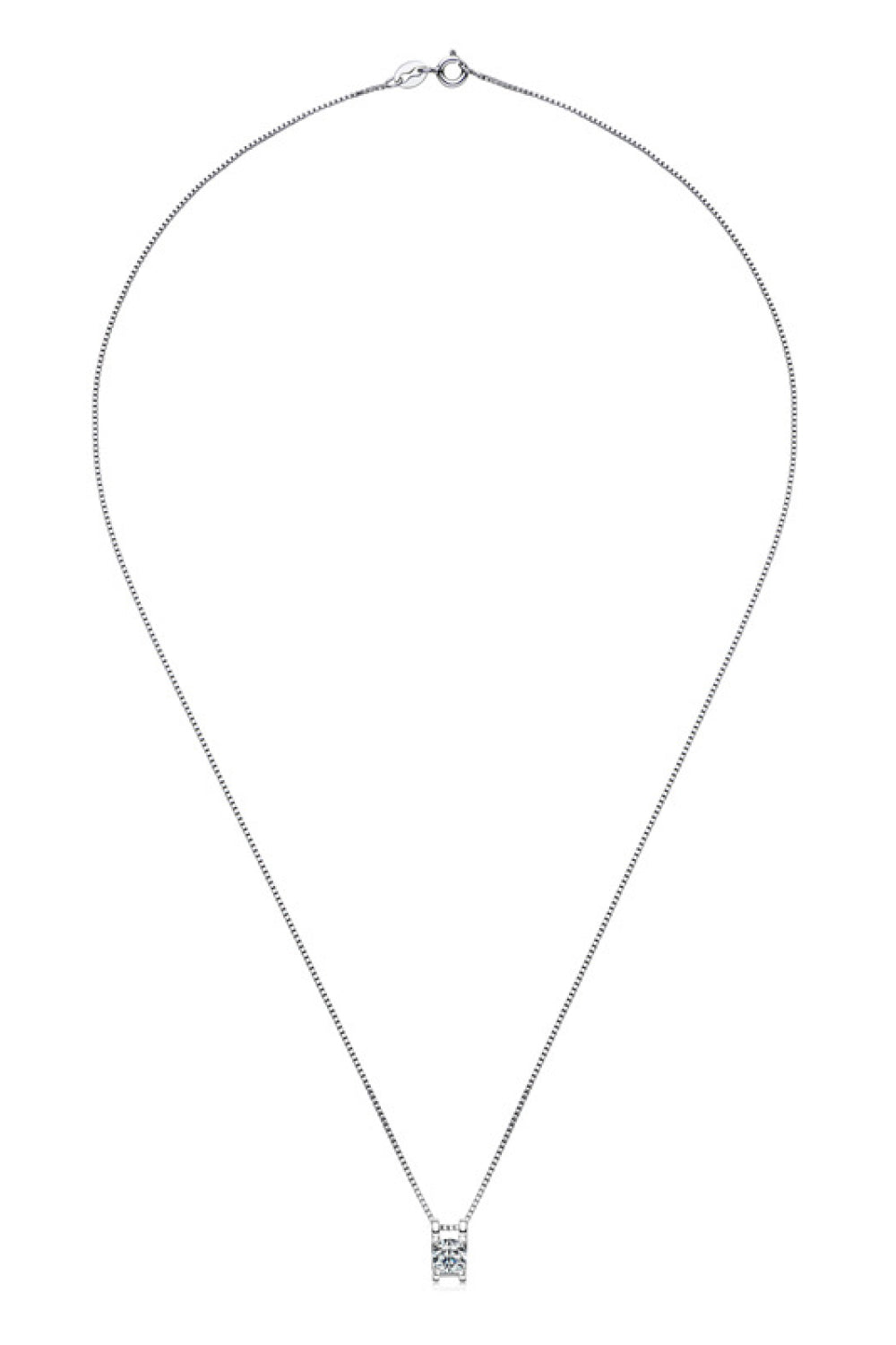 Exquisite Moissanite 925 Sterling Silver Necklace – Timeless Brilliance | MerchLuxx - MerchLuxx