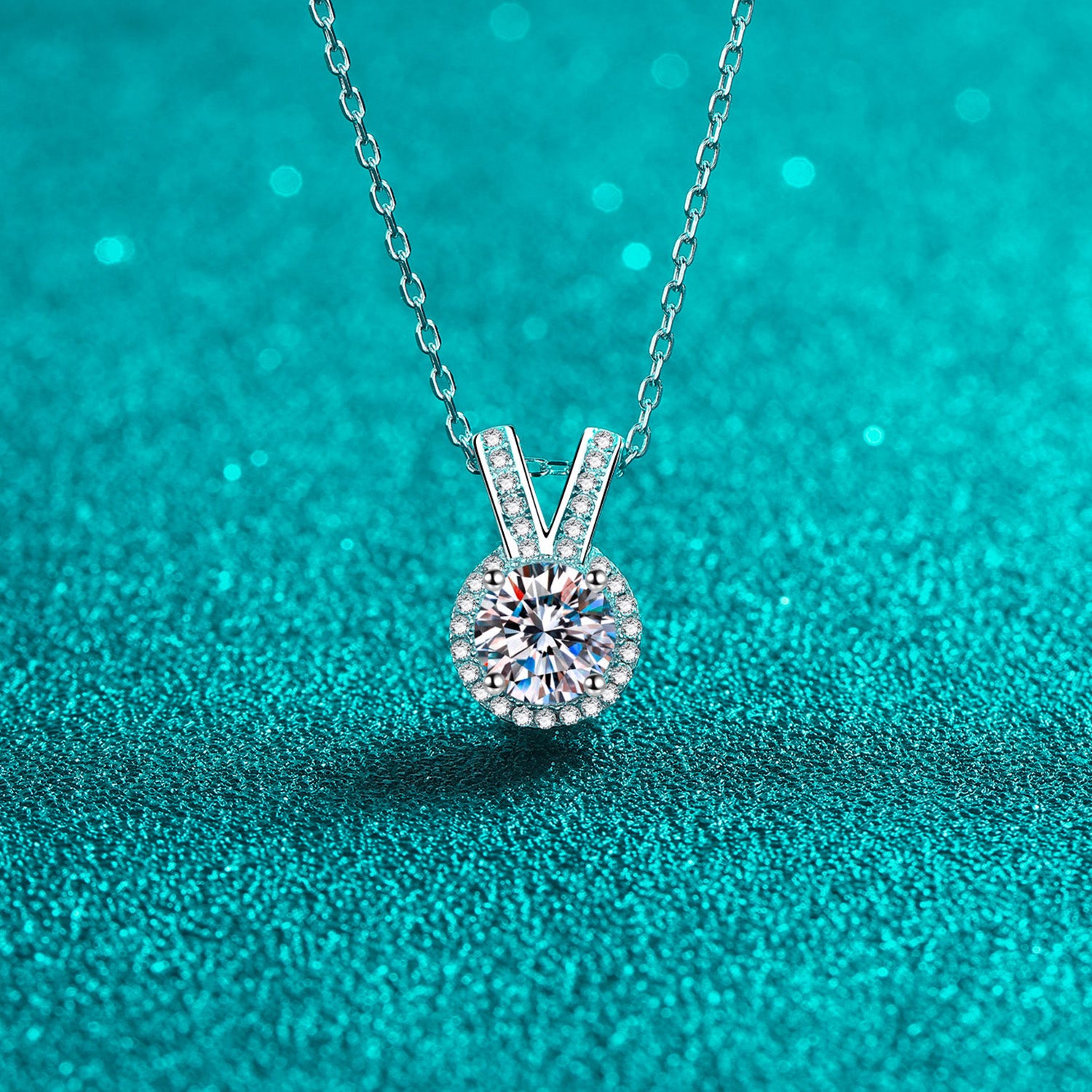 1 Carat Moissanite Rabbit Ears Pendant Necklace – Playful Elegance | MerchLuxx - MerchLuxx