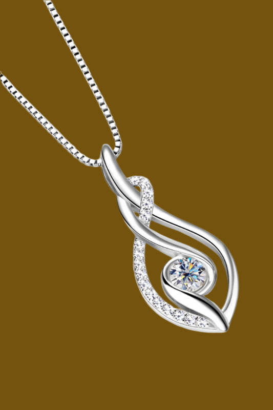 Elegant Moissanite 925 Sterling Silver Necklace – Timeless Sparkle | MerchLuxx - MerchLuxx