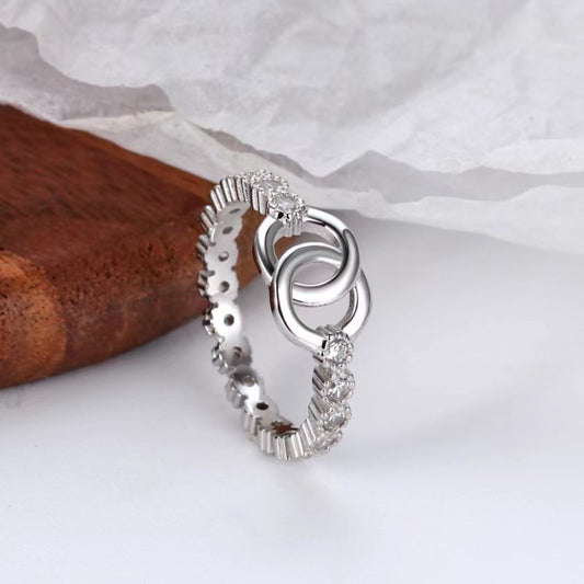 925 Sterling Silver Zircon Ring – Timeless Elegance & Sparkle | MerchLuxx - MerchLuxx