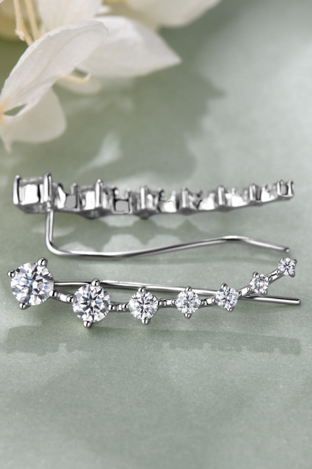 1.9 Carat Moissanite Ear Cuff Earrings – Elegant & Classy | MerchLuxx - MerchLuxx