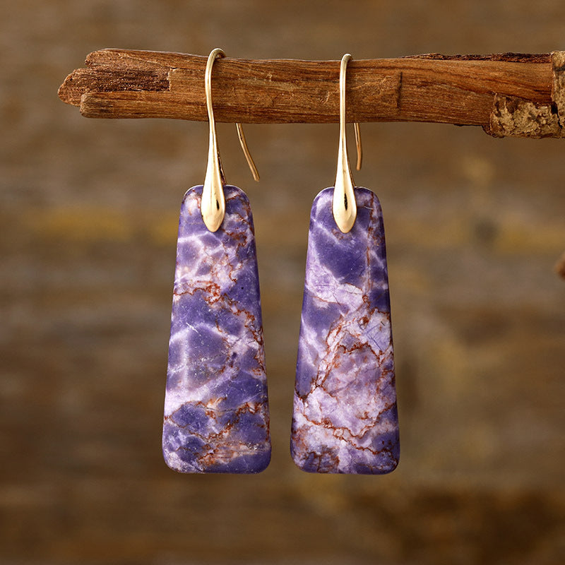 Copper Natural Stone Earrings – Vibrant & Elegant | MerchLuxx - MerchLuxx