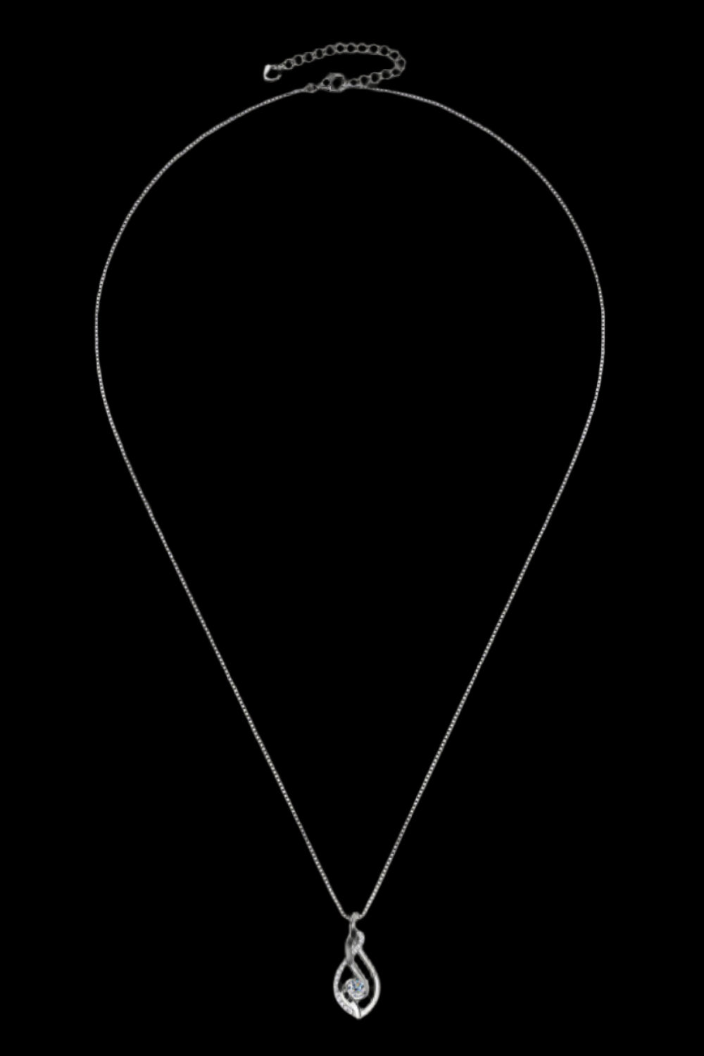 Elegant Moissanite 925 Sterling Silver Necklace – Timeless Sparkle | MerchLuxx - MerchLuxx