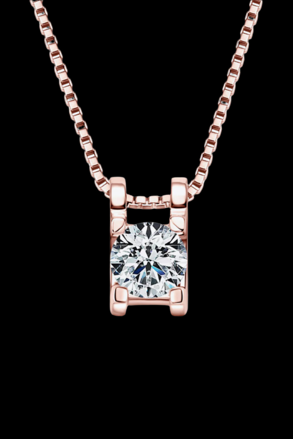 Exquisite Moissanite 925 Sterling Silver Necklace – Timeless Brilliance | MerchLuxx - MerchLuxx
