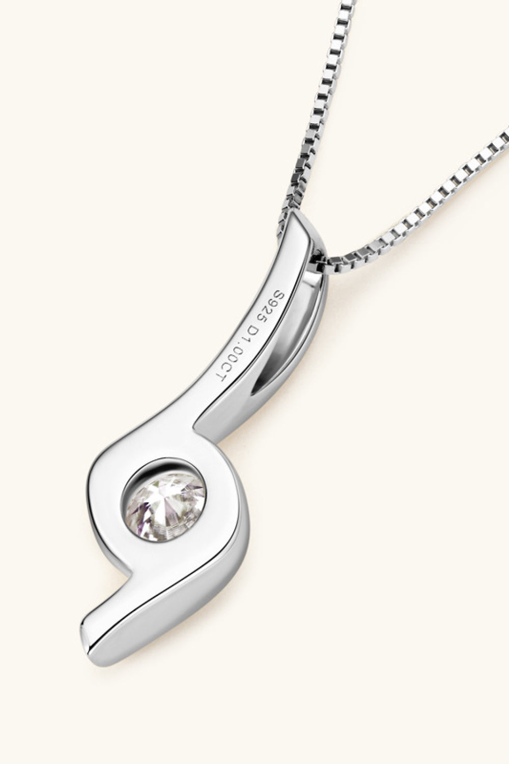 1 Carat Moissanite Sterling Silver Necklace – Timeless & Elegant | MerchLuxx - MerchLuxx