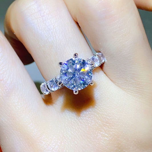 3 Carat Moissanite Engagement Ring – Timeless & Elegant | MerchLuxx - MerchLuxx