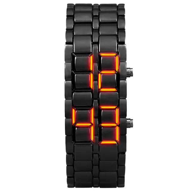 Digital LED Lava Wristwatch for Men – Futuristic Glow | MerchLuxx - MerchLuxx