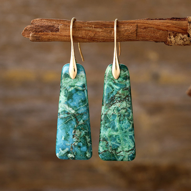Copper Natural Stone Earrings – Vibrant & Elegant | MerchLuxx - MerchLuxx
