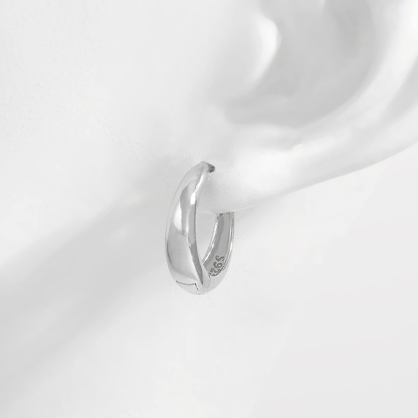 925 Sterling Silver Huggie Earrings – Minimalist & Timeless | MerchLuxx - MerchLuxx