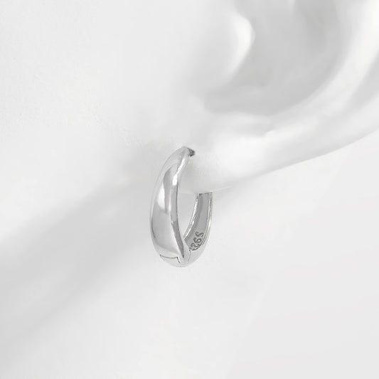 925 Sterling Silver Huggie Earrings – Minimalist & Timeless | MerchLuxx - MerchLuxx