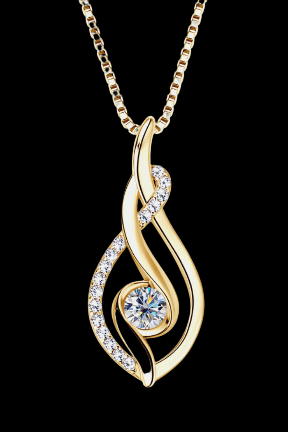 Elegant Moissanite 925 Sterling Silver Necklace – Timeless Sparkle | MerchLuxx - MerchLuxx