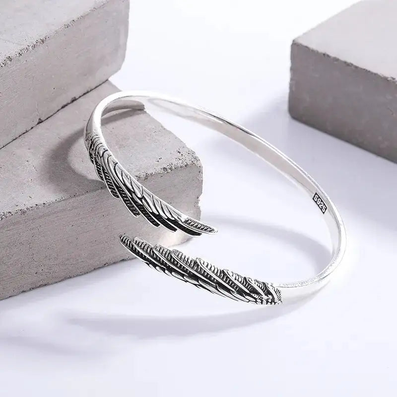 Elegant Feather Bracelet – Graceful & Timeless | MerchLuxx - MerchLuxx