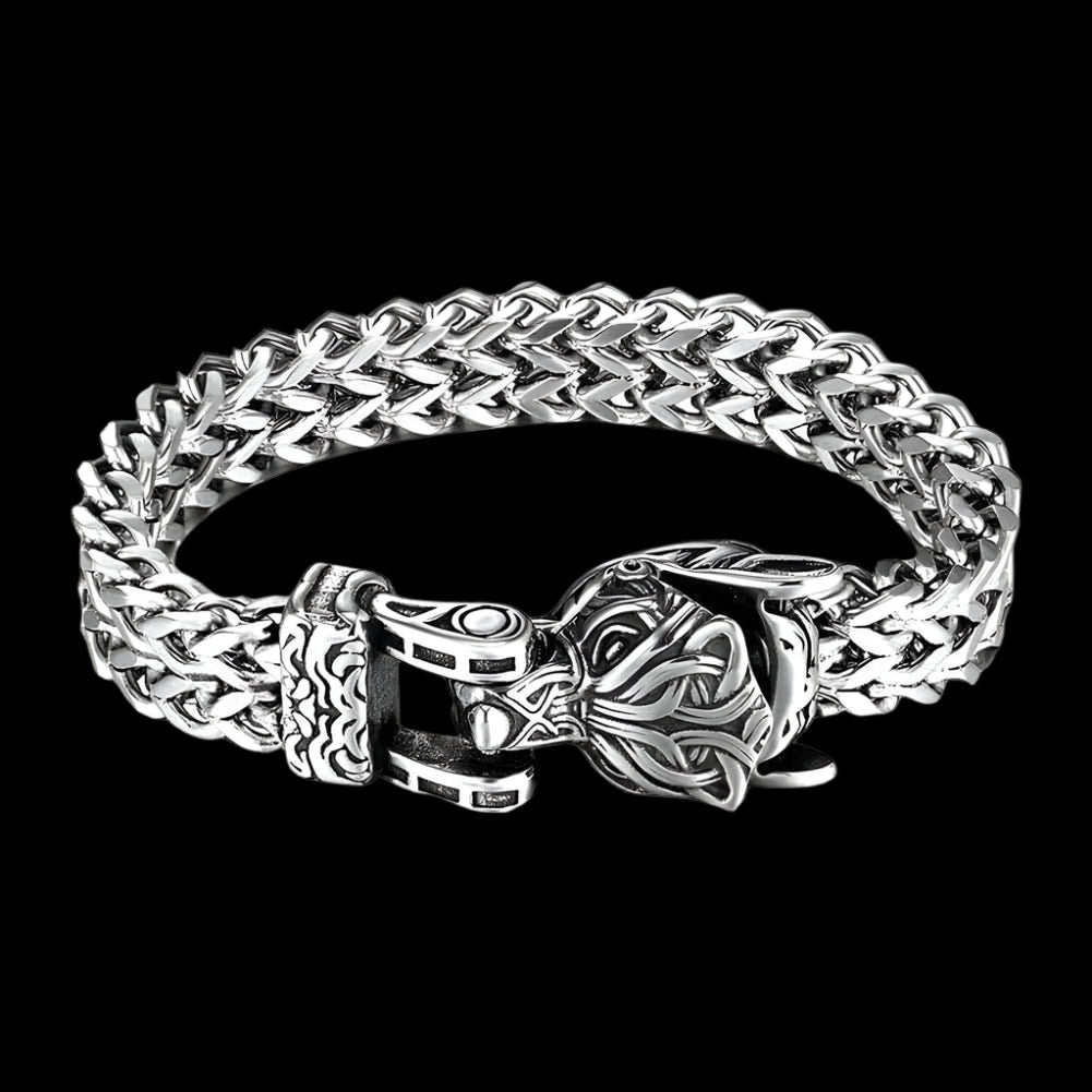 Men’s Wolf’s Head Bracelet – Strength & Untamed Spirit | MerchLuxx - MerchLuxx