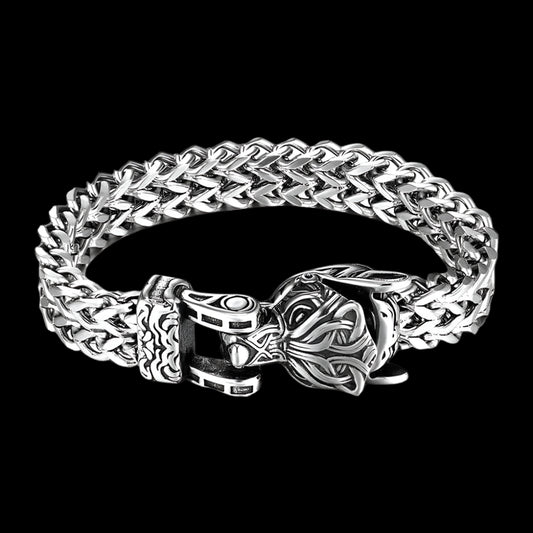 Men’s Wolf’s Head Bracelet – Strength & Untamed Spirit | MerchLuxx - MerchLuxx