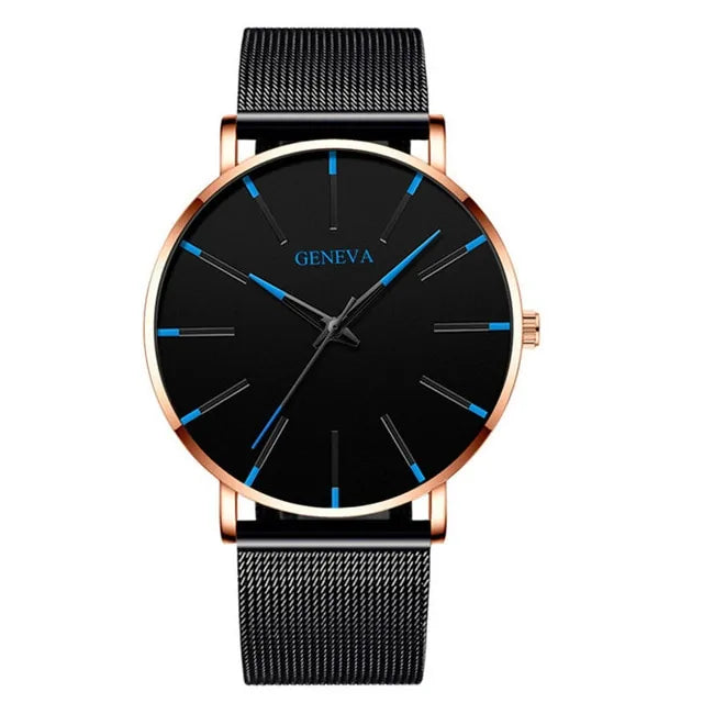 Ultra-Thin Quartz Fashion Watch for Men – Sleek Precision | MerchLuxx - MerchLuxx