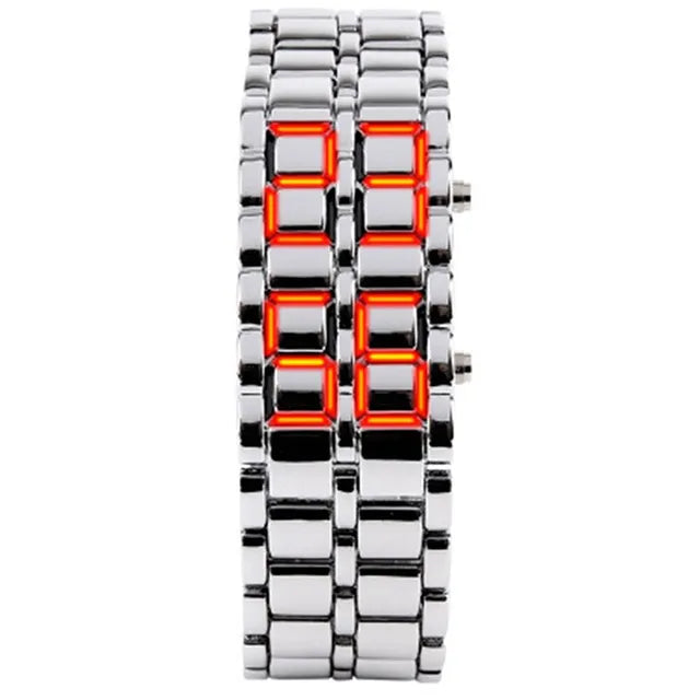 Digital LED Lava Wristwatch for Men – Futuristic Glow | MerchLuxx - MerchLuxx