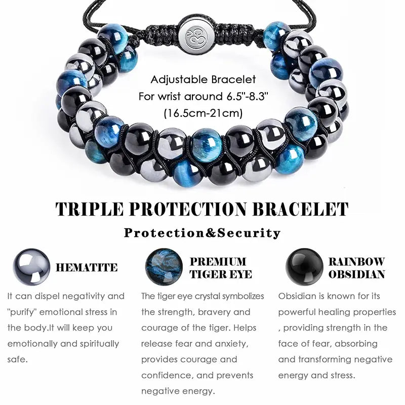 Triple Protection Bracelet – Strength & Energy | MerchLuxx - MerchLuxx