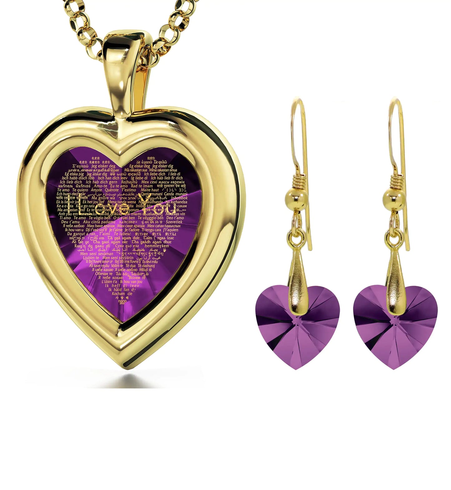 Gold-Plated Silver Heart Jewelry Set – Romantic & Timeless | MerchLuxx - MerchLuxx