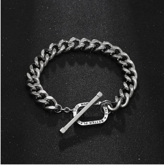 Trend OT Buckle Metal Bracelet – Bold Elegance & Versatile Style | MerchLuxx - MerchLuxx