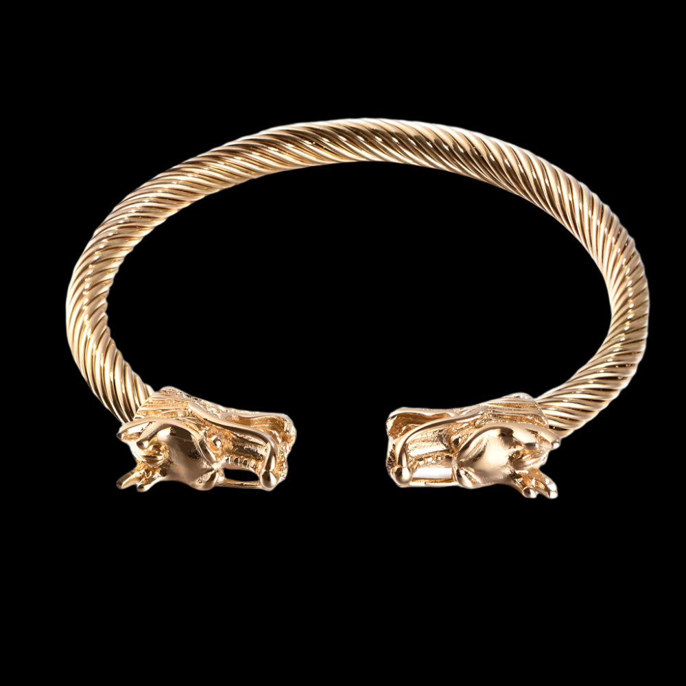 Double Dragon Bracelet – Bold Viking Style & Timeless Strength | MerchLuxx - MerchLuxx