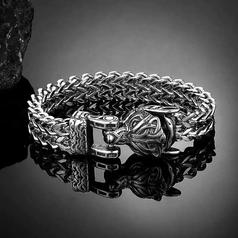 Men’s Wolf’s Head Bracelet – Strength & Untamed Spirit | MerchLuxx - MerchLuxx