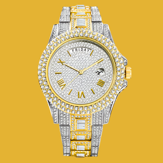 Men’s Luxury Crystal Watch – Iced-Out Elegance & Precision | MerchLuxx - MerchLuxx