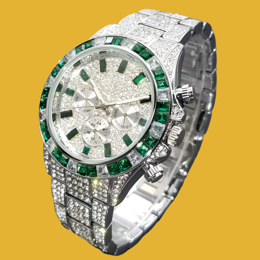 Diamond Calendar Watch – Luxury & Functionality | MerchLuxx - MerchLuxx