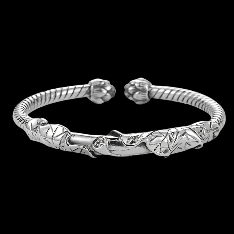 Men’s Lotus Open Bracelet – Symbolic Elegance & Timeless Strength | MerchLuxx - MerchLuxx