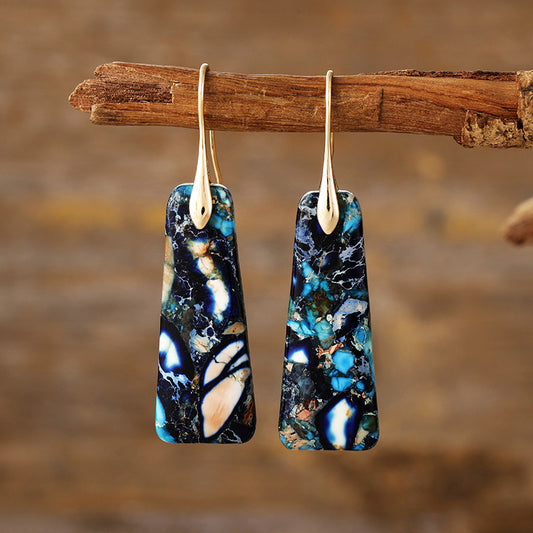 Copper Natural Stone Earrings – Vibrant & Elegant | MerchLuxx - MerchLuxx