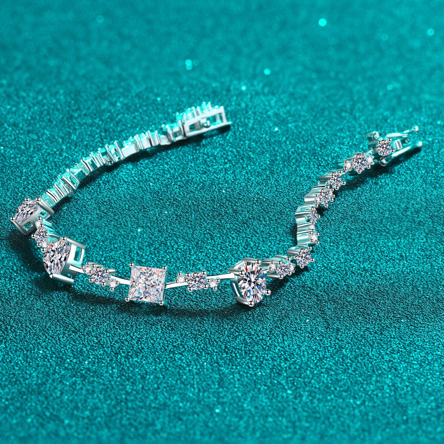Statement Piece – 6.2 Carat Moissanite Sterling Silver Bracelet | MerchLuxx - MerchLuxx