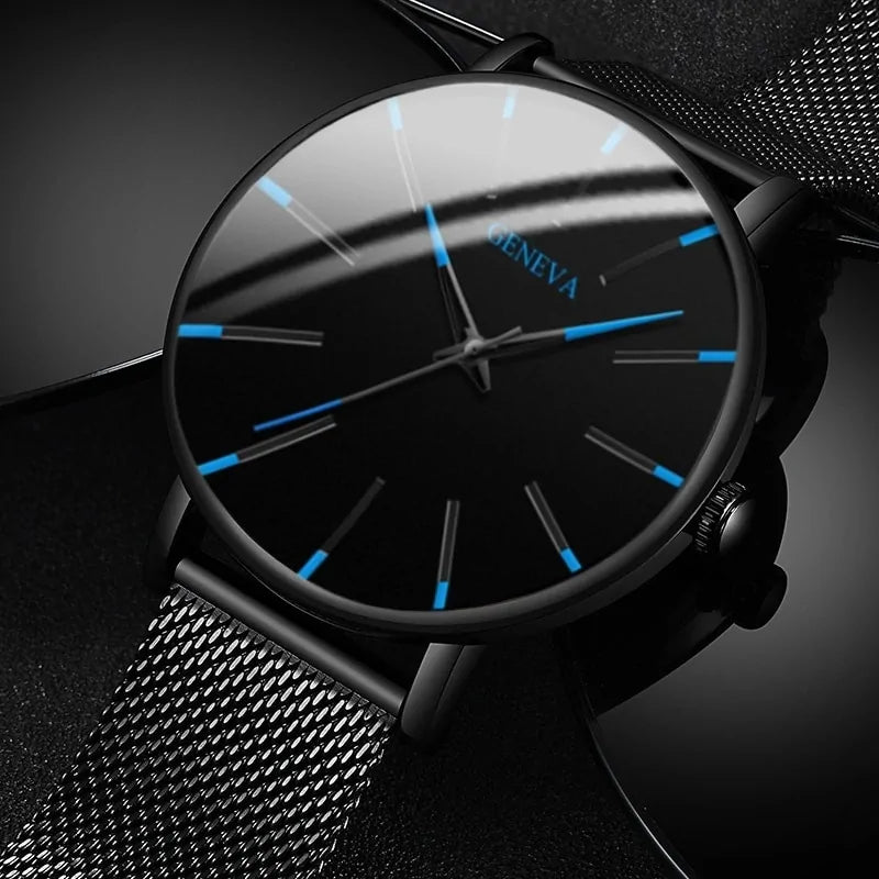 Ultra-Thin Quartz Fashion Watch for Men – Sleek Precision | MerchLuxx - MerchLuxx