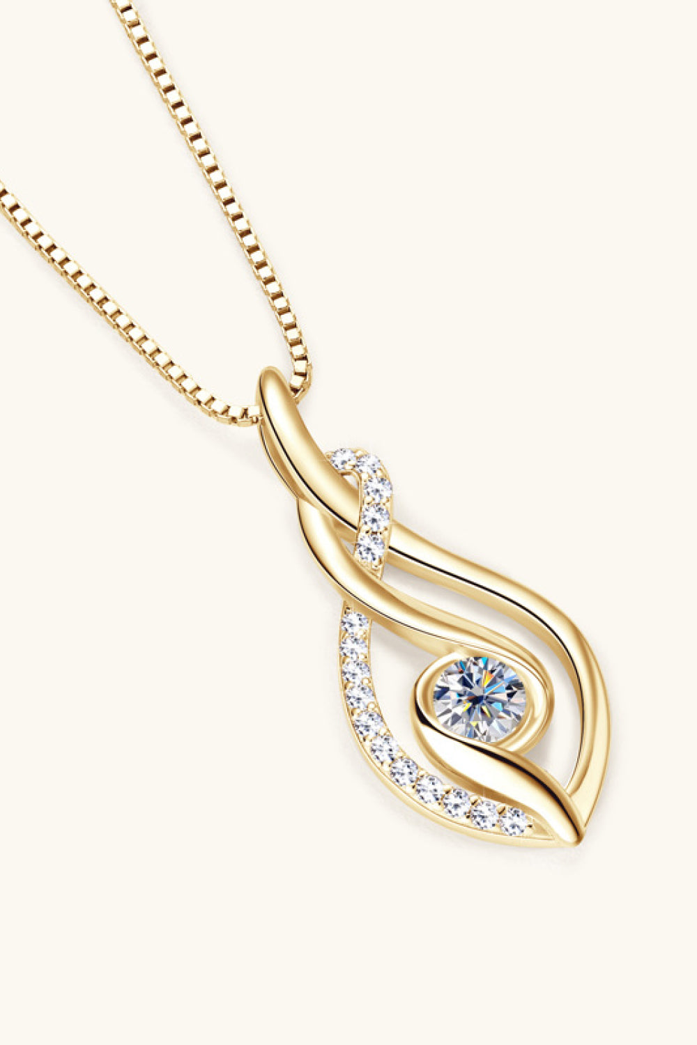 Elegant Moissanite 925 Sterling Silver Necklace – Timeless Sparkle | MerchLuxx - MerchLuxx