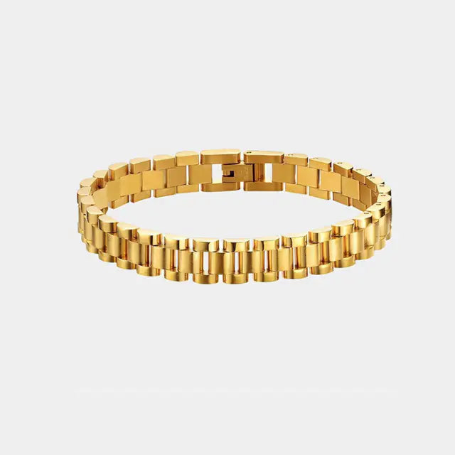 Gold Plated Chain Link Bracelet – Luxurious & Adjustable | MerchLuxx - MerchLuxx