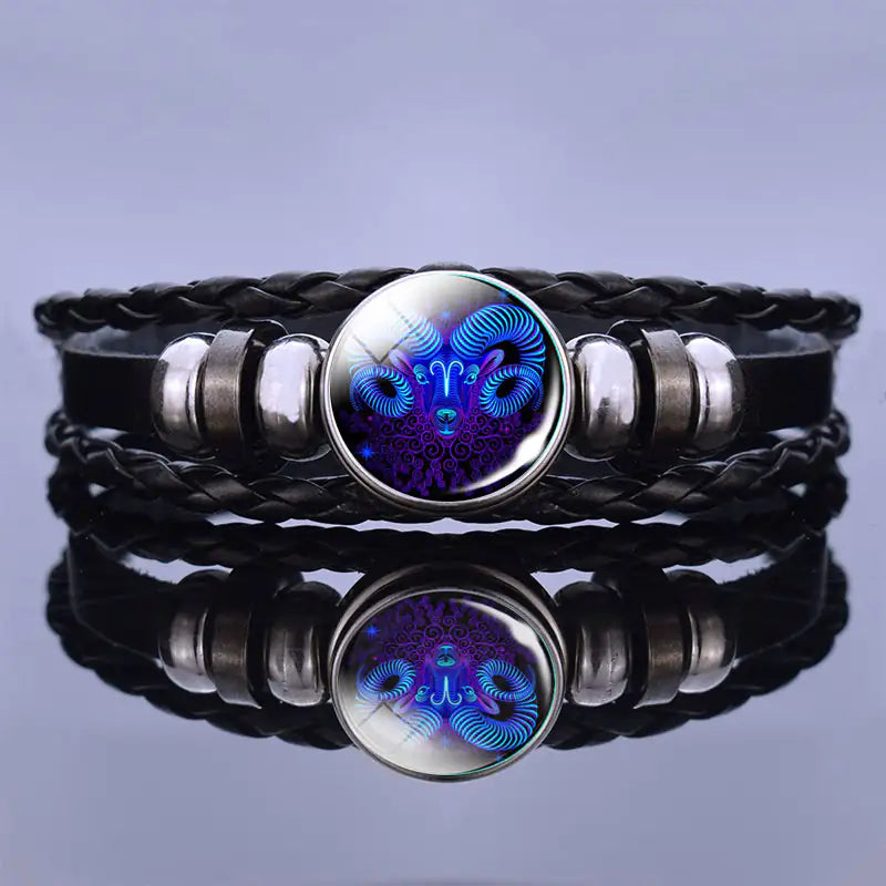 Zodiac Guardian Bracelet – Cosmic Elegance & Personalized Power | MerchLuxx - MerchLuxx