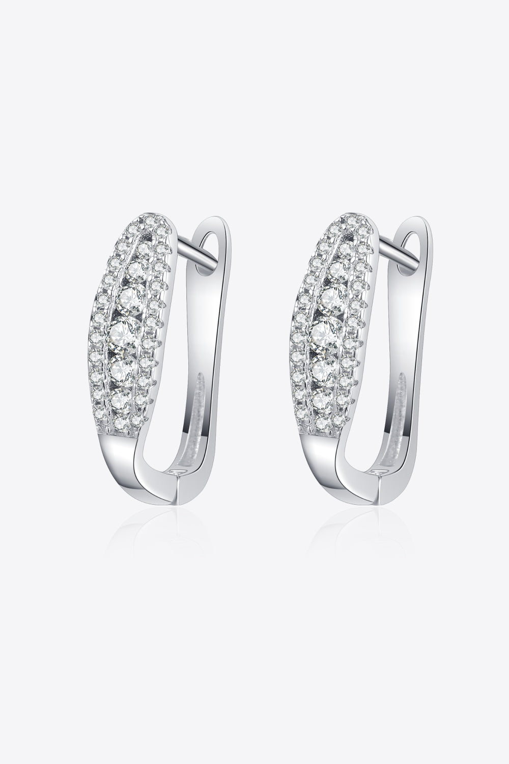 925 Sterling Silver Moissanite Earrings – Elegant & Minimalist | MerchLuxx - MerchLuxx