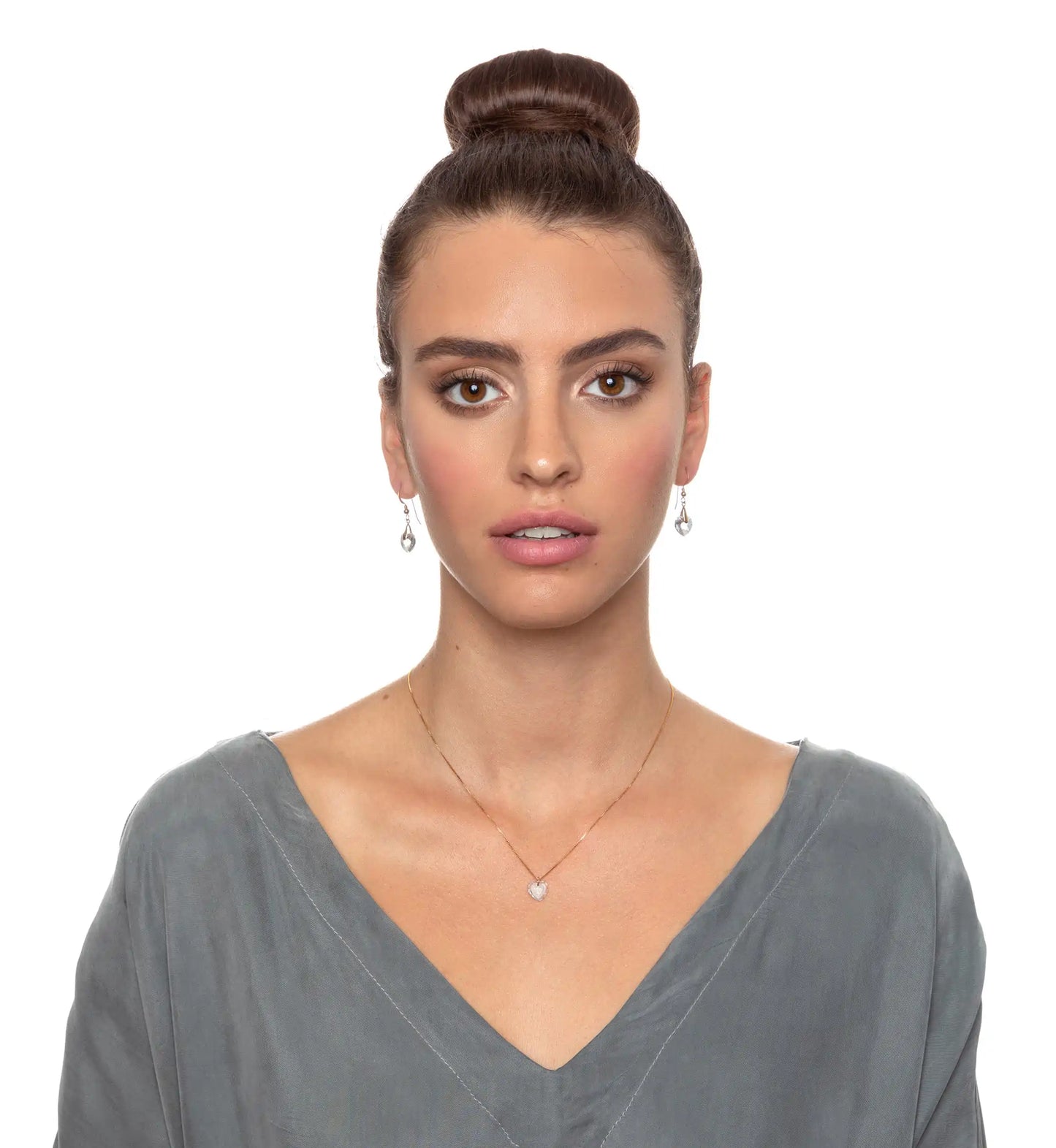 Tiny Heart Jewelry Set – 24K Gold "I Love You More" Necklace & Earrings | MerchLuxx - MerchLuxx