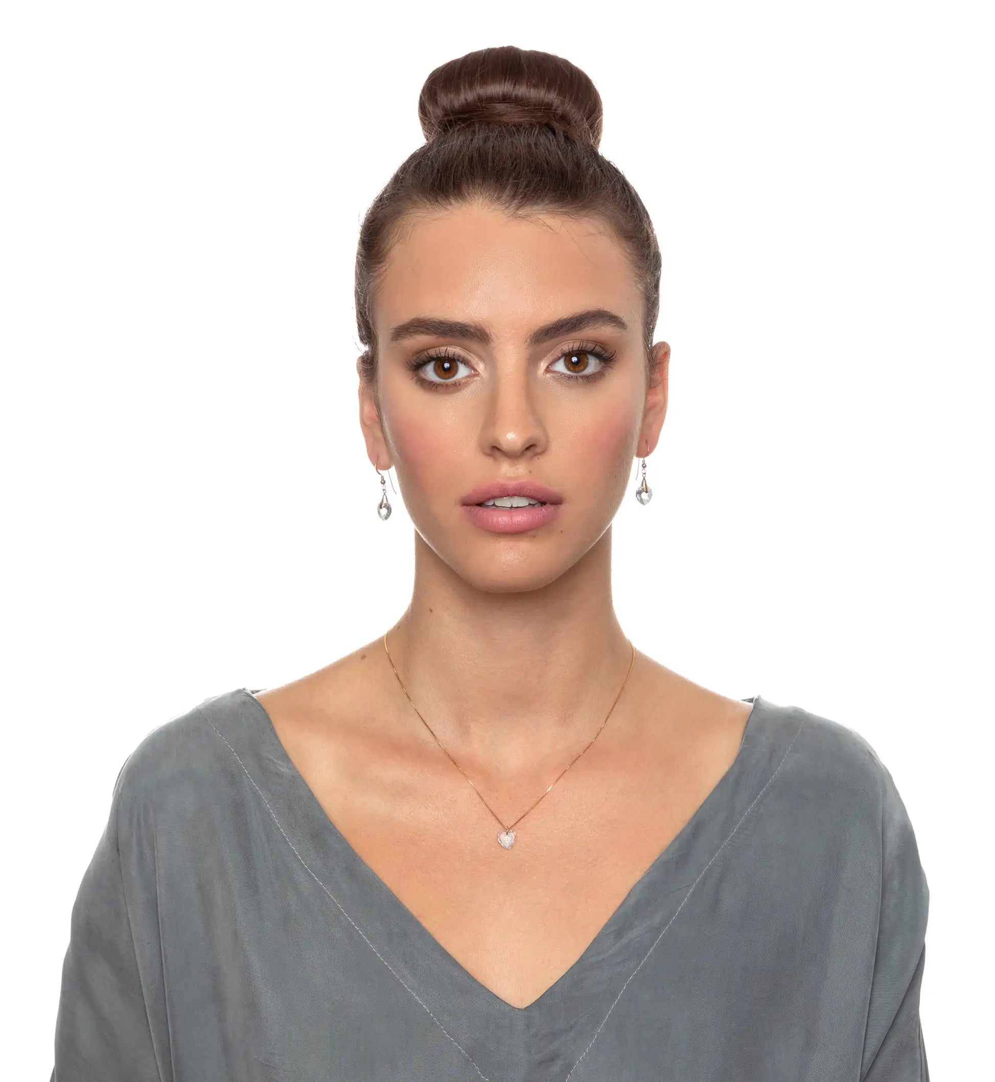 Tiny Heart Jewelry Set – 24K Gold "I Love You More" Necklace & Earrings | MerchLuxx - MerchLuxx