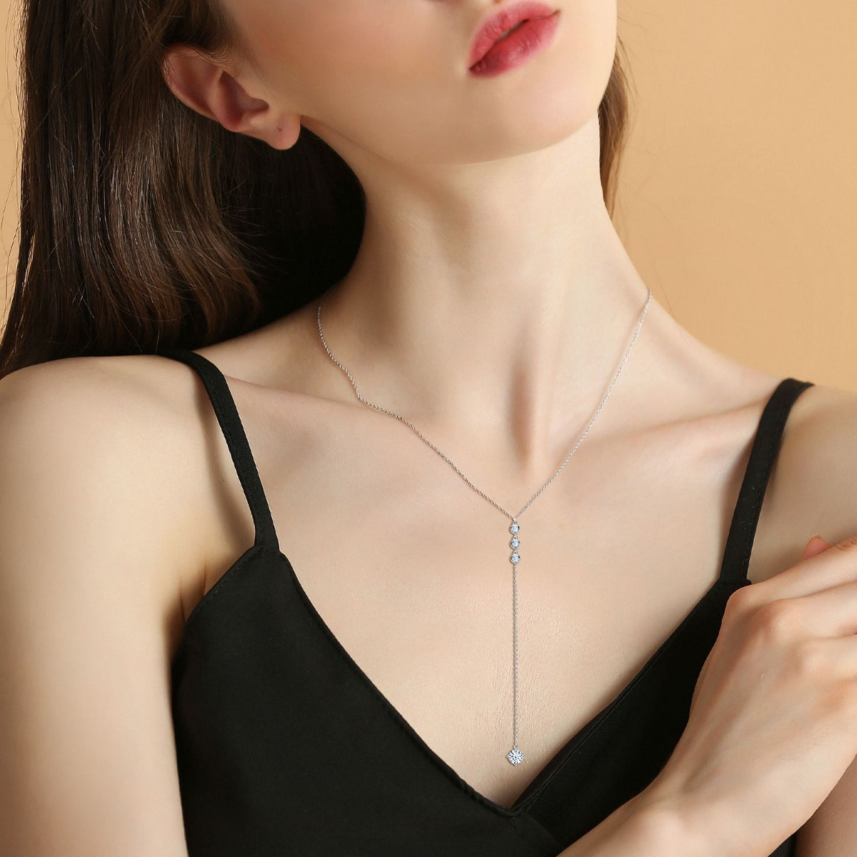 1.3 Carat Moissanite Drop Necklace – Elegant Brilliance | MerchLuxx - MerchLuxx