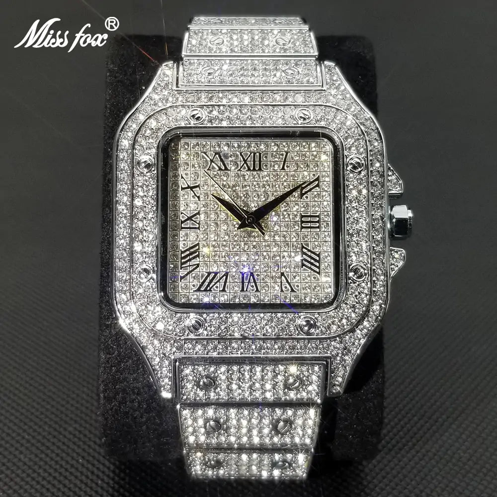 Waterproof Full Diamond Men’s Watch – Ultimate Luxury & Style | MerchLuxx - MerchLuxx