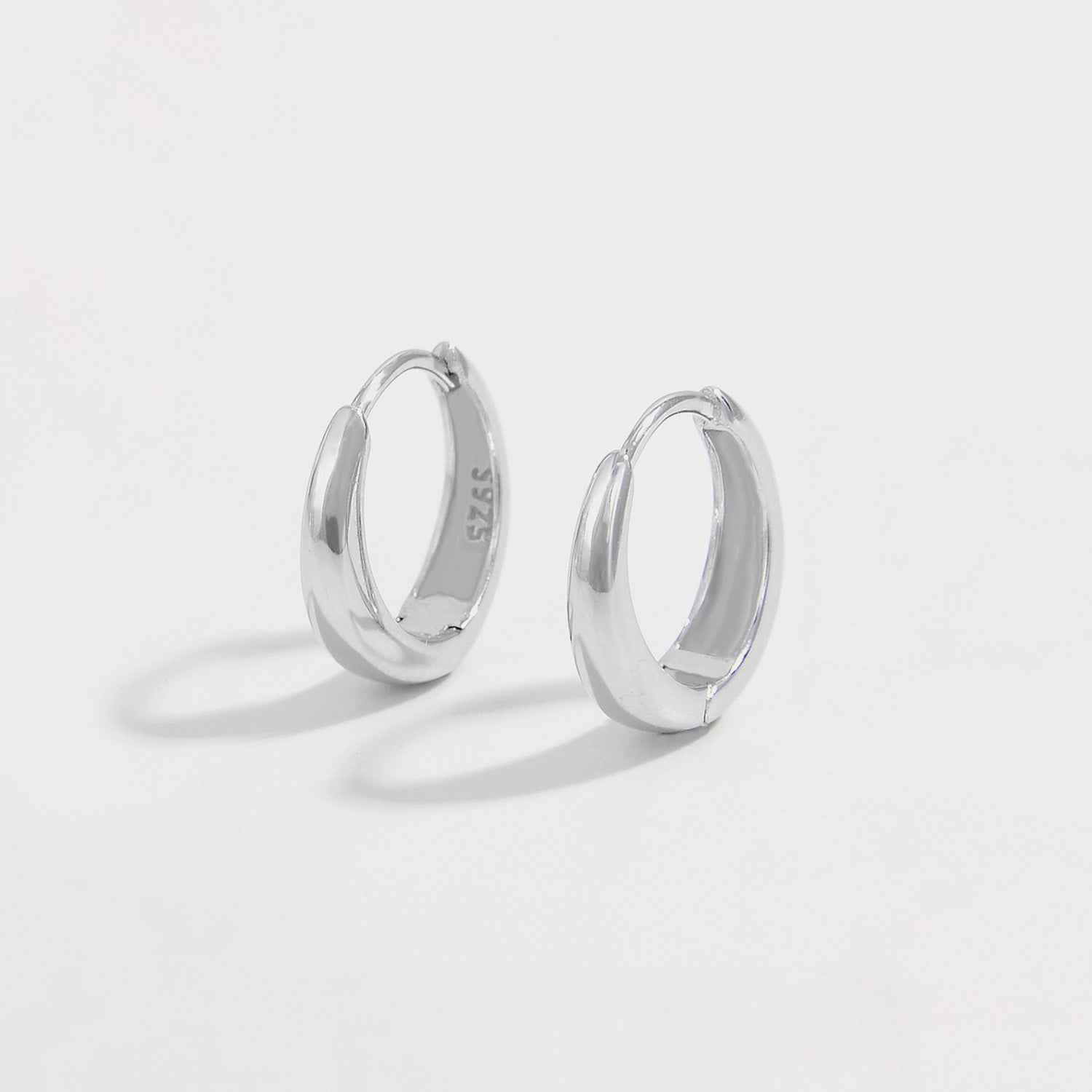 925 Sterling Silver Huggie Earrings – Minimalist & Timeless | MerchLuxx - MerchLuxx