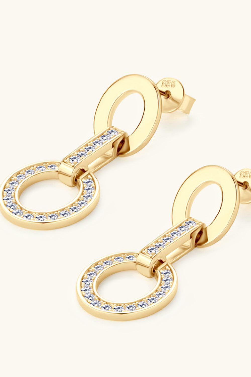 Moissanite 925 Sterling Silver Earrings | Platinum & 18K Gold-Plated | 0.72 Carat| MerchLuxx - MerchLuxx