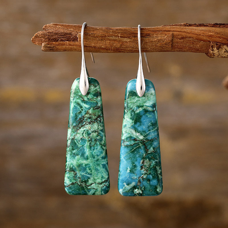 Copper Natural Stone Earrings – Vibrant & Elegant | MerchLuxx - MerchLuxx