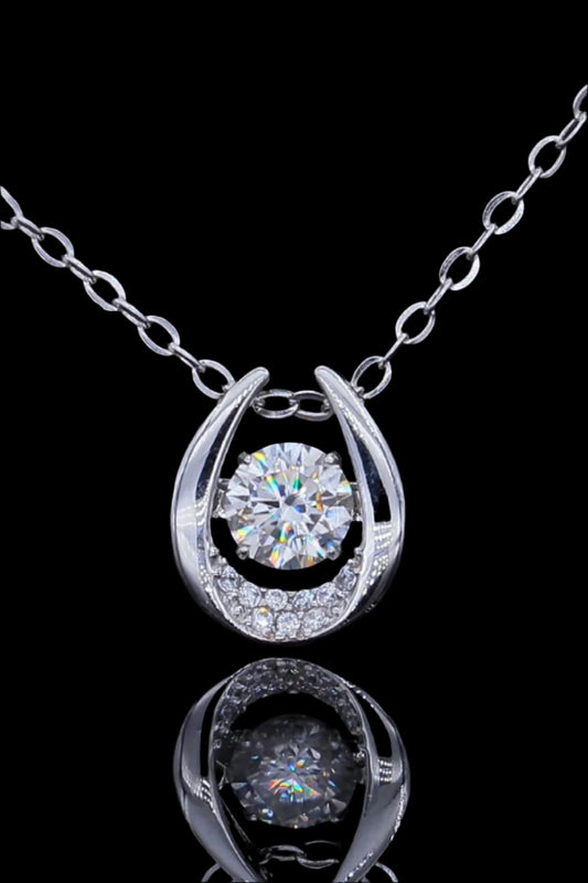 Moissanite Zircon Pendant Necklace – Elegant Minimalist Sparkle | MerchLuxx - MerchLuxx