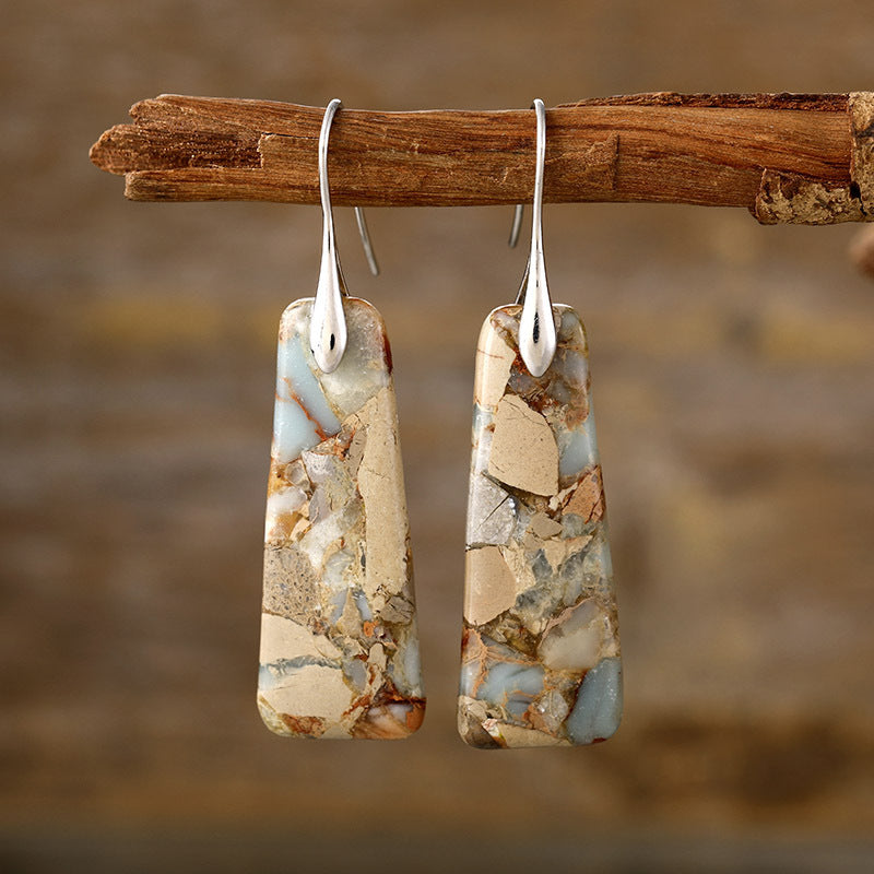 Copper Natural Stone Earrings – Vibrant & Elegant | MerchLuxx - MerchLuxx