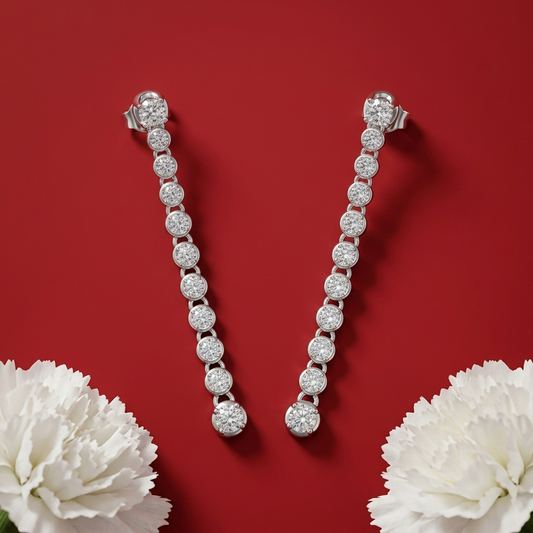 Avelineâ„¢ Moissanite Drop Earrings