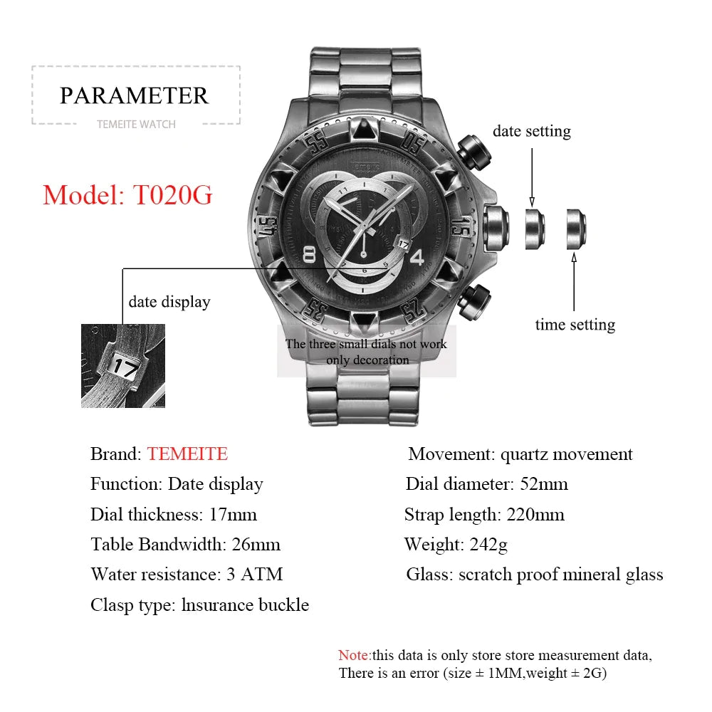 Men’s Quartz Vintage Watch – Classic Precision & Timeless Style | MerchLuxx - MerchLuxx