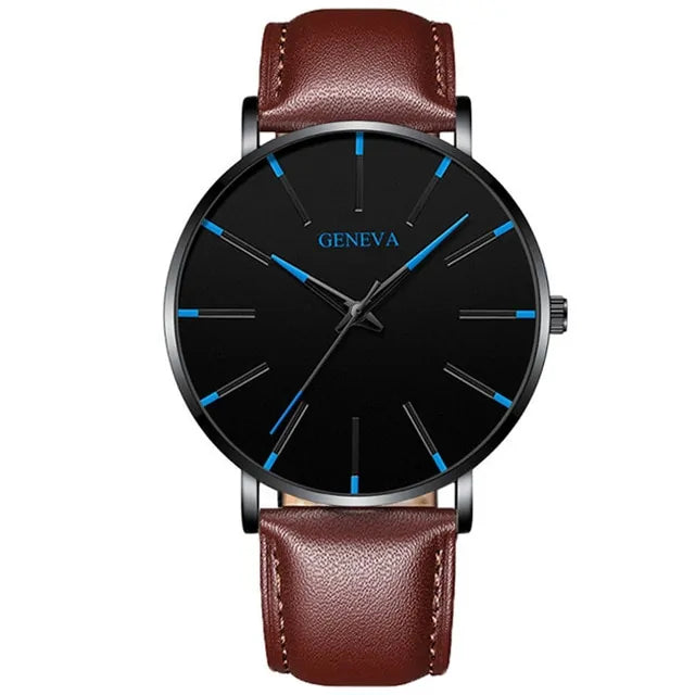 Ultra-Thin Quartz Fashion Watch for Men – Sleek Precision | MerchLuxx - MerchLuxx