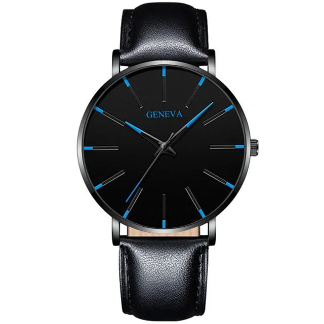 Ultra-Thin Quartz Fashion Watch for Men – Sleek Precision | MerchLuxx - MerchLuxx