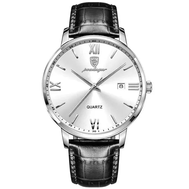 Leather Men’s Quartz Luminos Luxury Watch – Timeless Precision | MerchLuxx - MerchLuxx